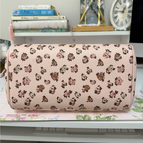 Coach Light Pink Floral Satchel - Picture 3 of 9